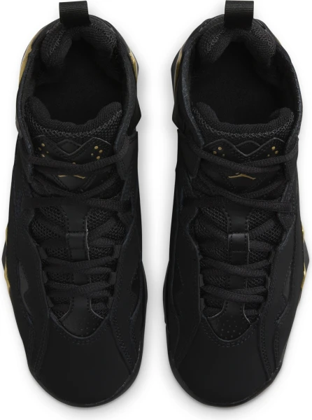 Кроссовки баскетбольные подростковые Nike JORDAN TRUE FLIGHT (GS) черно-золотые 343795-017