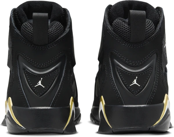 Кроссовки баскетбольные подростковые Nike JORDAN TRUE FLIGHT (GS) черно-золотые 343795-017