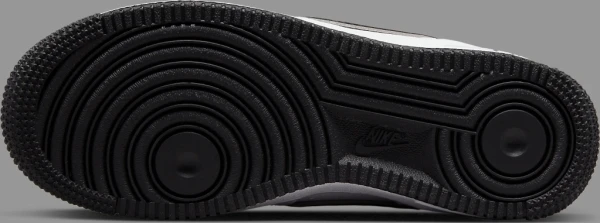 Кроссовки подростковые Nike AIR FORCE 1 (GS) бело-серебряно-черные DX9269-100