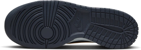 Кроссовки подростковые Nike DUNK LOW SE (GS) темно-сине-фиолетово-золотые DX1663-400