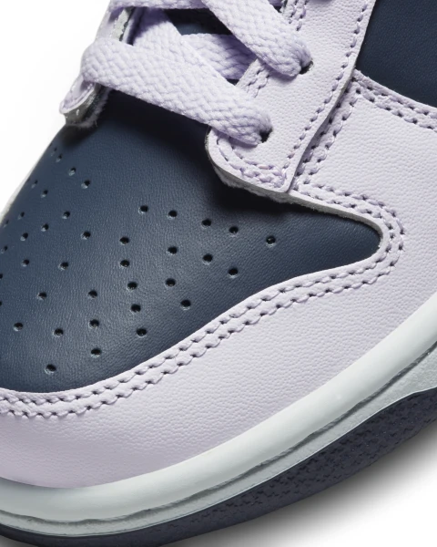 Кроссовки подростковые Nike DUNK LOW SE (GS) темно-сине-фиолетово-золотые DX1663-400