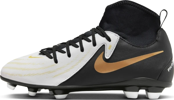 Бутси дитячі Nike JR PHANTOM LUNA II CLUB FG/MG біло-чорні FJ2601-100