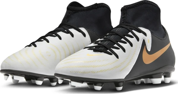 Бутси дитячі Nike JR PHANTOM LUNA II CLUB FG/MG біло-чорні FJ2601-100
