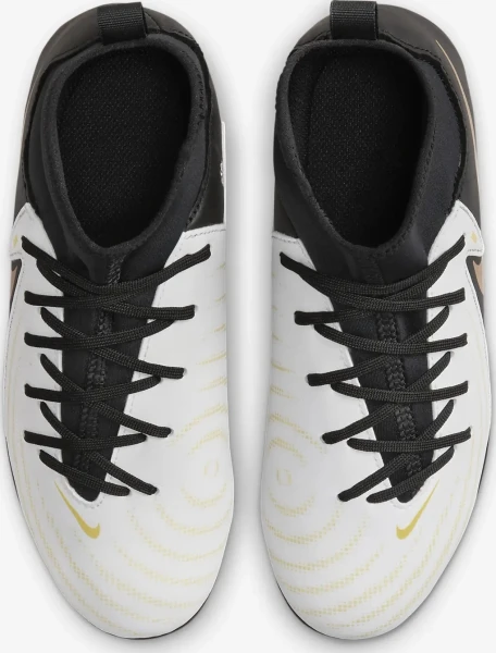 Бутси дитячі Nike JR PHANTOM LUNA II CLUB FG/MG біло-чорні FJ2601-100