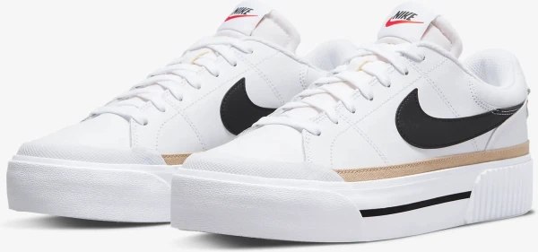 Кеди жіночі Nike COURT LEGACY LIFT біло-чорні DM7590-100