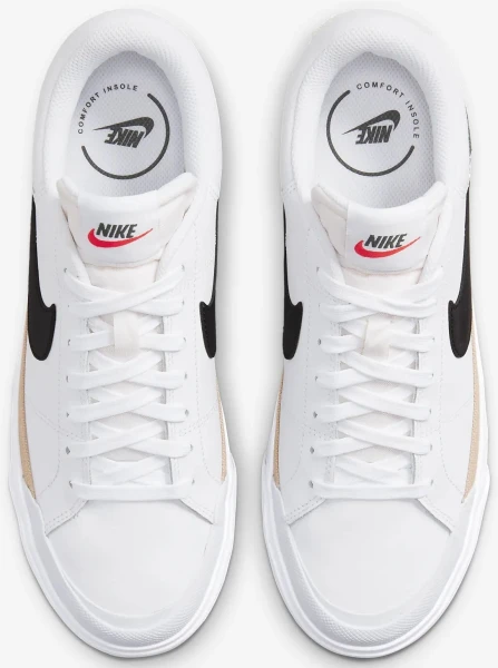 Кеди жіночі Nike COURT LEGACY LIFT біло-чорні DM7590-100