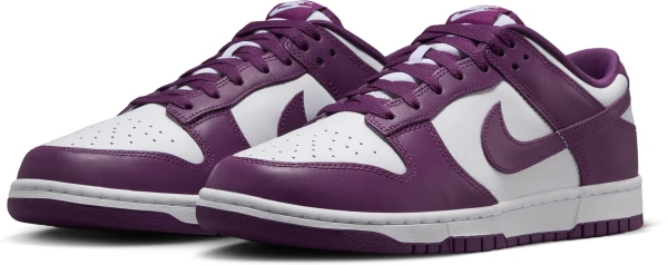 Кроссовки Nike DUNK LOW RETRO фиолетово-белые DV0833-107