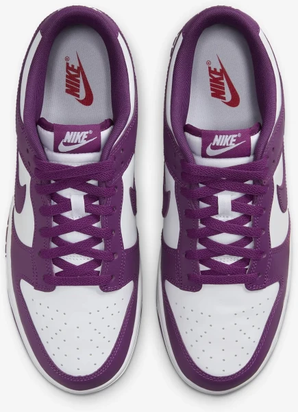 Кроссовки Nike DUNK LOW RETRO фиолетово-белые DV0833-107