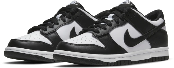 Кросівки підліткові Nike DUNK LOW (GS) чорно-білі CW1590-100