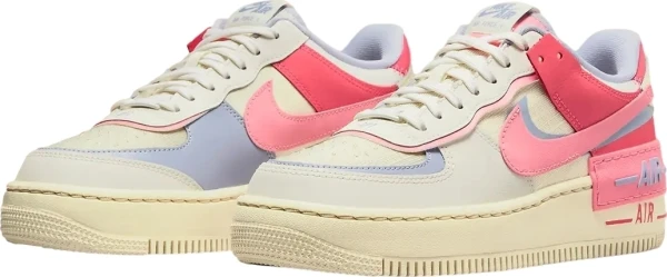 Кросівки жіночі Nike W AIR FORCE 1 SHADOW бежево-рожево-фіолетові DV7449-101