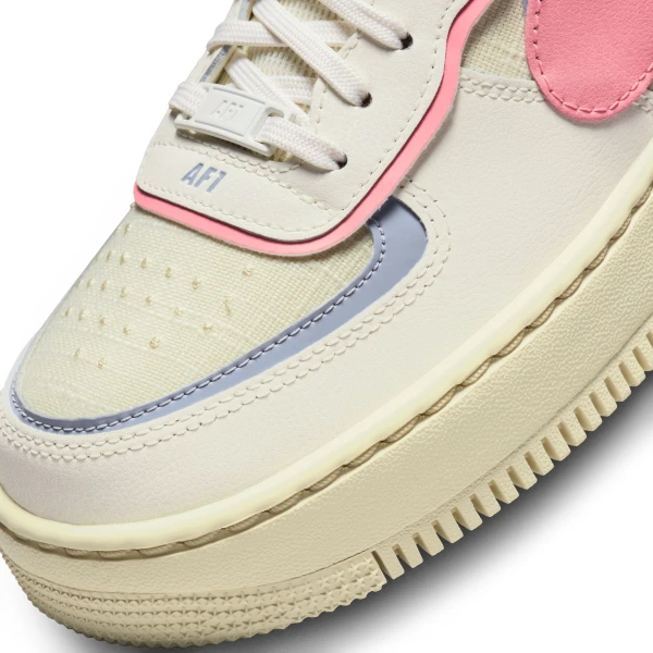 Кросівки жіночі Nike W AIR FORCE 1 SHADOW бежево-рожево-фіолетові DV7449-101