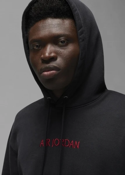 Худі Nike JORDAN MJ AIR JDN WM FLC HOODIE чорне DV6463-010