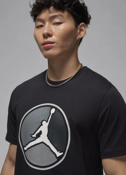 Футболка Nike M J JUMPMAN HBR SS CREW черная FZ1944-010