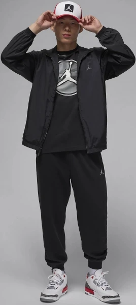 Футболка Nike M J JUMPMAN HBR SS CREW черная FZ1944-010