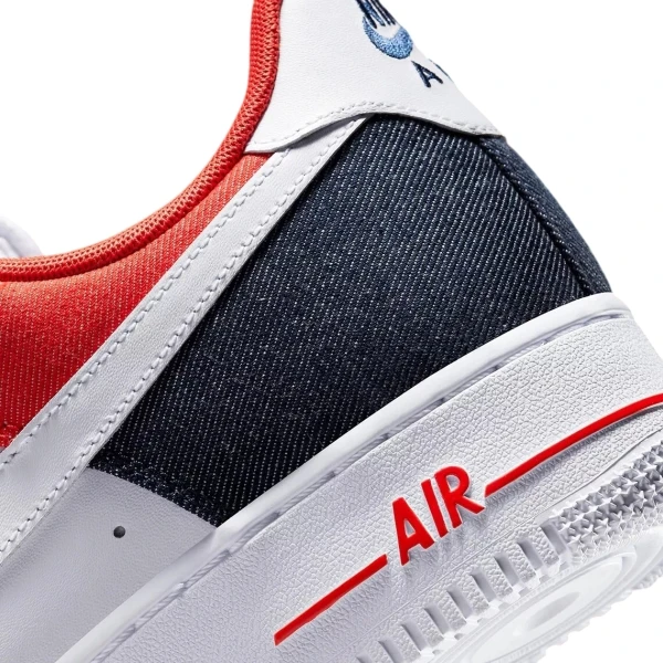 Кросівки підліткові Nike AIR FORCE 1 LOW LV8 (GS) біло-червоно-темно-сині DJ5180-100