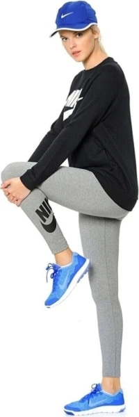Лосины женские Nike SPORTSWEAR ESSENTIAL LEGGINGS TIGHT FIT REGULAR серые DB3903-063