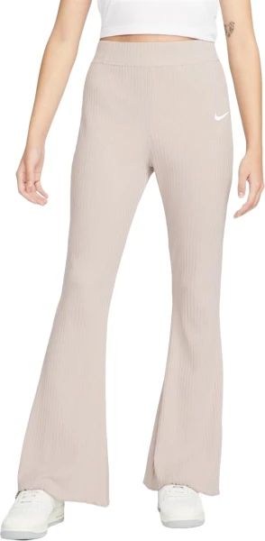 Спортивные штаны женские Nike W NSW RIB JRSY PANT бежевые DV7868-272