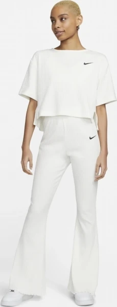 Спортивные штаны женские Nike W NSW RIB JRSY PANT белые DV7868-133
