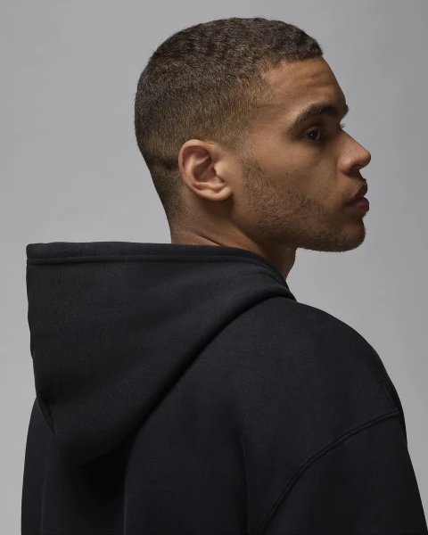 Толстовка Nike JORDAN M J ESS FLC BASELINE HOODIE черно-красная FD7545-013