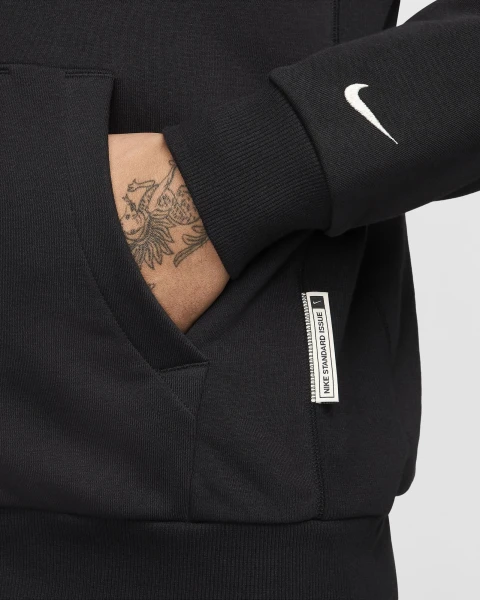 Толстовка Nike M NK DF SI FZ HD черная FZ0222-010