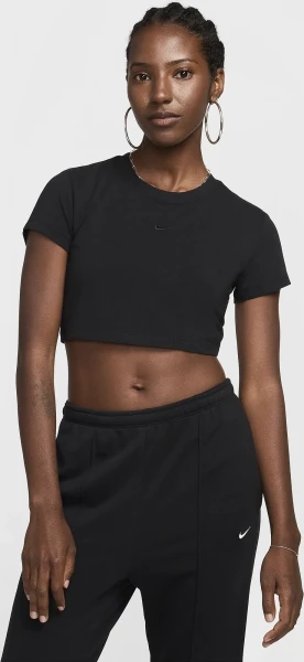Футболка жіноча Nike W NSW NK CHLL KNT SUP CRP чорна FZ1455-010