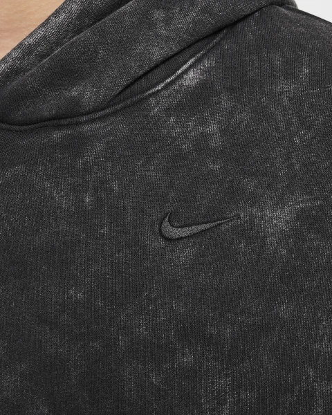 Худи подростковое Nike K NK COB FLC PO HOODIE WASH черное FZ5266-010