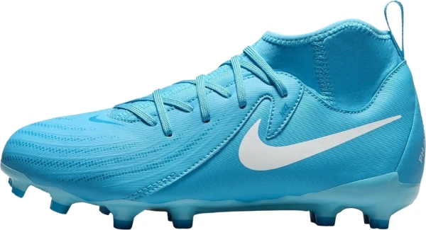 Бутсы детские Nike JR PHANTOM LUNA II ACADEMY FG/MG голубые FJ2603-400