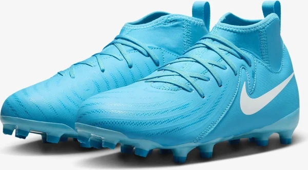 Бутсы детские Nike JR PHANTOM LUNA II ACADEMY FG/MG голубые FJ2603-400
