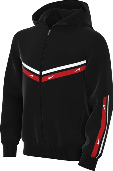 Толстовка підліткова Nike K NSW CLUB+ POLY FZ HOODIE чорна FZ4906-010