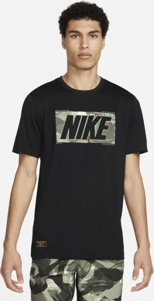 Футболка Nike DRI-FIT FITNESS T-SHIRT черная FQ3885-010