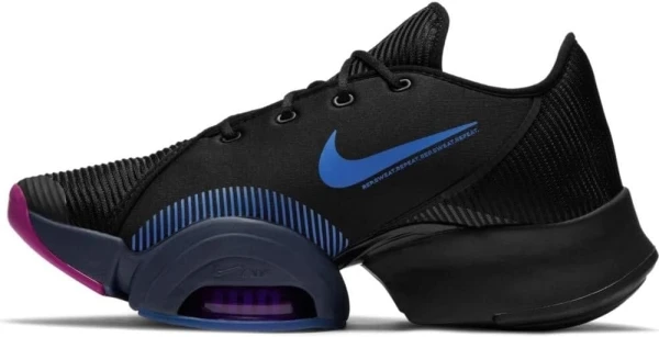 Кросівки для тренувань жіночі Nike AIR ZOOM SUPERREP 2 чорно-жовто-синьо-рожеві CU5925-010