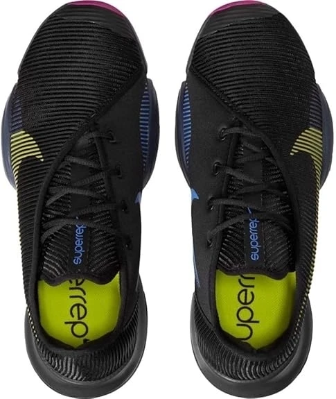 Кросівки для тренувань жіночі Nike AIR ZOOM SUPERREP 2 чорно-жовто-синьо-рожеві CU5925-010