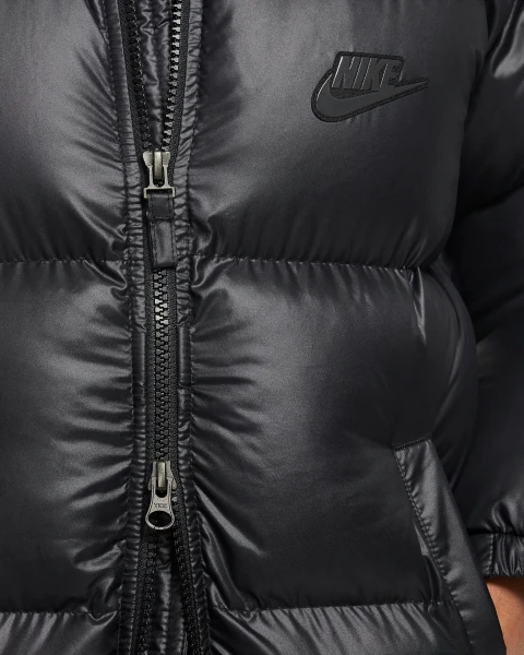 Куртка подростковая Nike K NSW TF RPL HGH SYF EO PRK UL черная FD2842-011