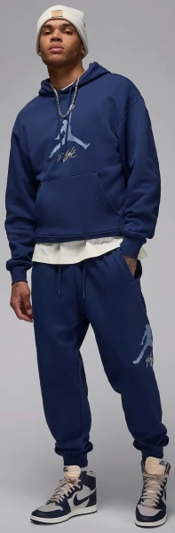 Спортивні штани Nike JORDAN MJ ESS FLC BASELINE PANT темно-сині FD7345-410