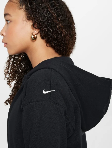 Толстовка подростковая Nike G NSW DF FLC OVRSZD HDY DNCE черная FZ5549-010