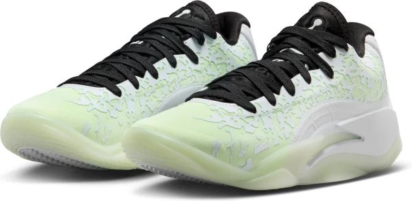 Кроссовки баскетбольные подростковые Nike AIR JORDAN ZION 3 GS бело-салатовые DV3869-110