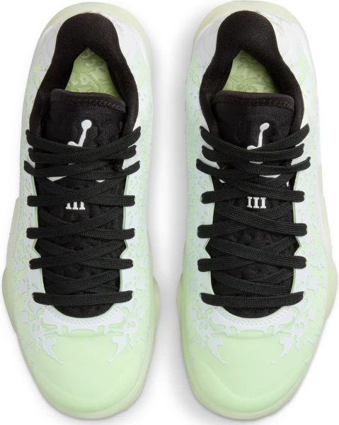 Кроссовки баскетбольные подростковые Nike AIR JORDAN ZION 3 GS бело-салатовые DV3869-110