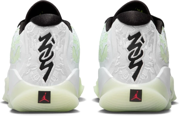 Кроссовки баскетбольные подростковые Nike AIR JORDAN ZION 3 GS бело-салатовые DV3869-110