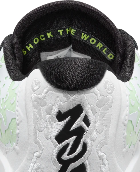 Кроссовки баскетбольные подростковые Nike AIR JORDAN ZION 3 GS бело-салатовые DV3869-110