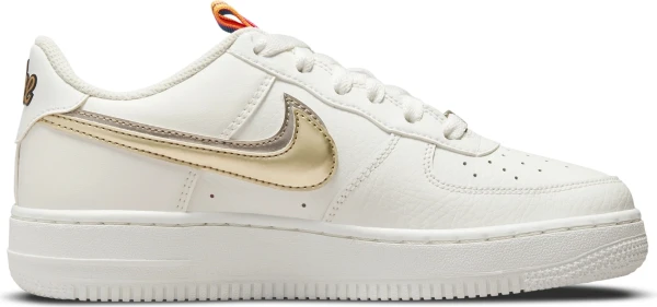 Кросівки підліткові Nike AIR FORCE 1 LV8 (GS) біло-золоті DH9595-001