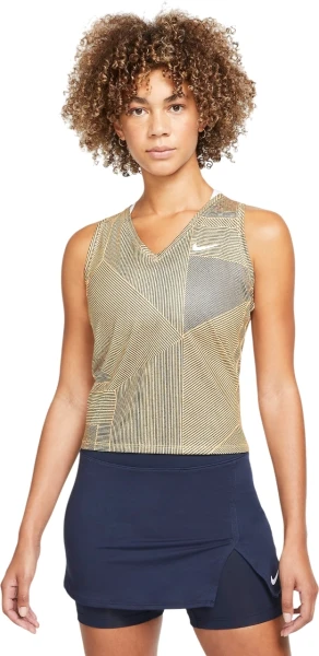 Майка женская Nike NIKECOURT VICTORY TANK PR персиково-серая DA4754-811