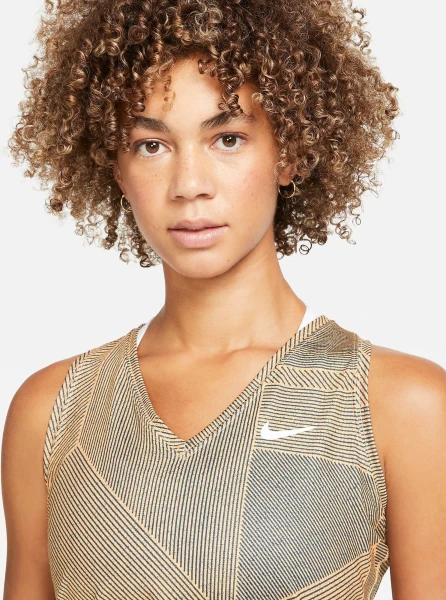 Майка женская Nike NIKECOURT VICTORY TANK PR персиково-серая DA4754-811