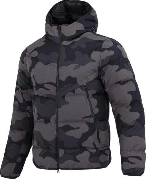 Куртка Nike SPORTSWEAR THERMAL HOODED WINDRUNNER серый камуфляж DQ4935-254