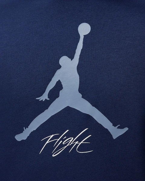 Толстовка Nike JORDAN MJ ESS FLC BASELINE HOODIE темно-синя FD7545-410