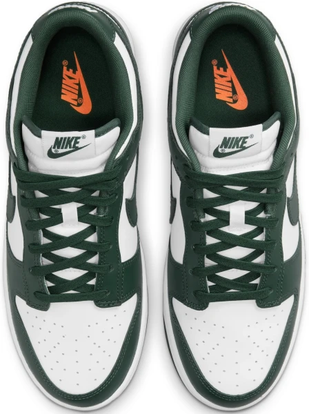 Кроссовки Nike DUNK LOW RETRO темно-зелено-белые DD1391-101