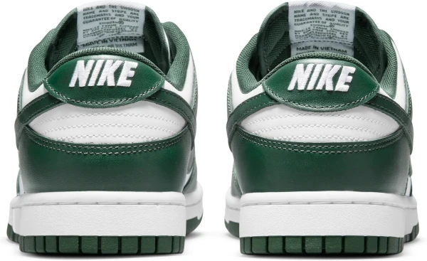 Кроссовки Nike DUNK LOW RETRO темно-зелено-белые DD1391-101