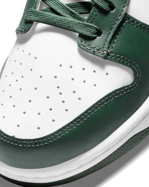 Кроссовки Nike DUNK LOW RETRO темно-зелено-белые DD1391-101