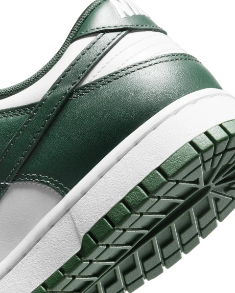 Кроссовки Nike DUNK LOW RETRO темно-зелено-белые DD1391-101