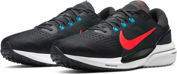 Кросівки бігові Nike AIR ZOOM VOMERO 15 чорно-червоно-блакитні CU1855-004