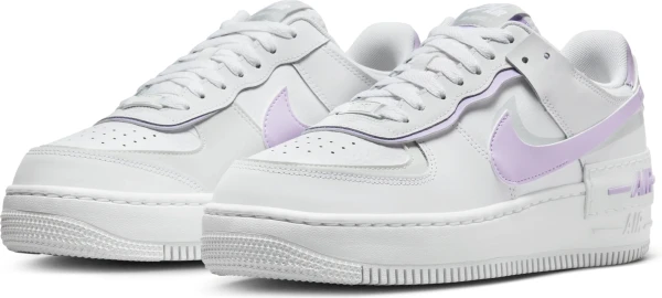 Кросівки жіночі Nike AIR FORCE 1 SHADOW біло-світло-фіолетові FN6335-102